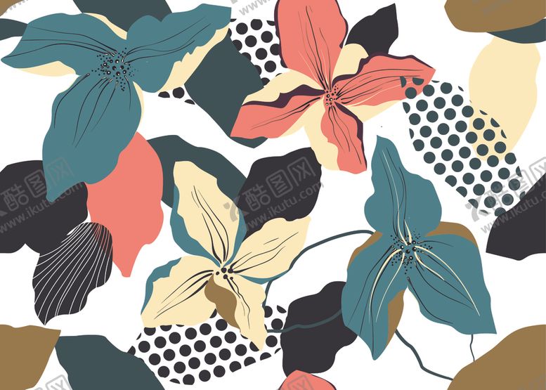 编号：38847409102158203570【酷图网】源文件下载-数码花型服装印花设计高清