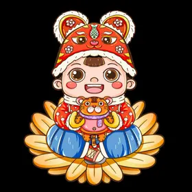 虎年吉祥招财进2022海报贺岁
