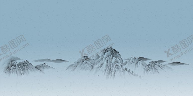 编号：67796804252035367927【酷图网】源文件下载-黑白山水画