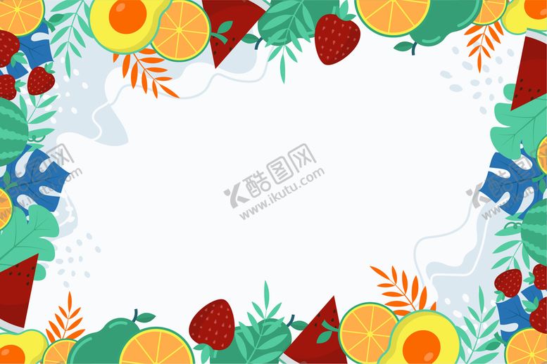 编号：47138609290157555496【酷图网】源文件下载-清新植物水果背景