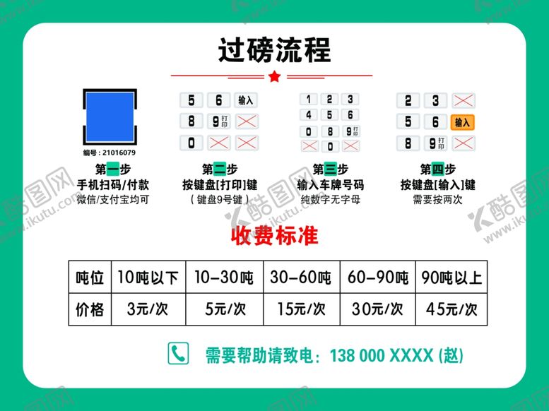 编号：73805610180328105734【酷图网】源文件下载-过磅流程