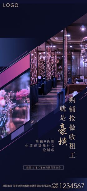 房地产商铺海报宣传物料