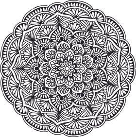 曼陀罗花纹