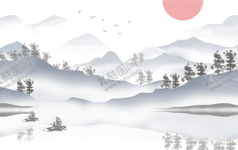 编号：42339607141436403622【酷图网】源文件下载-水墨山水