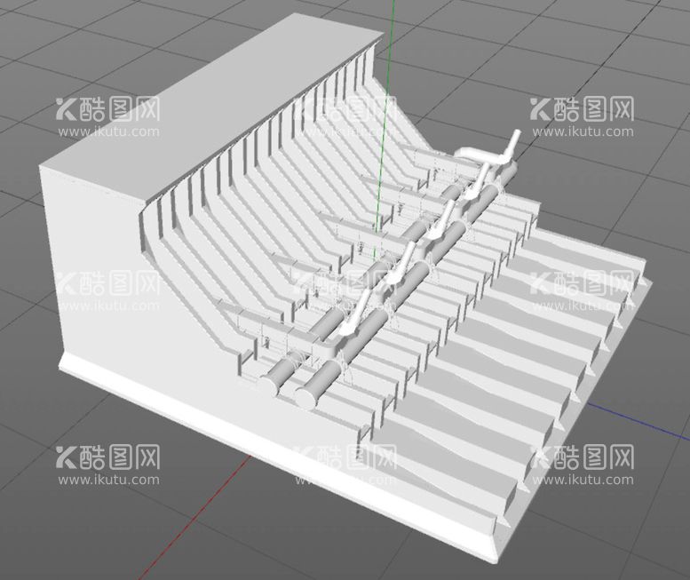 编号：82433112210729028329【酷图网】源文件下载-C4D模型工厂设备