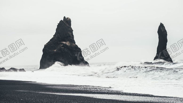 编号：49793206261002506820【酷图网】源文件下载-大海沙滩石头天空海浪