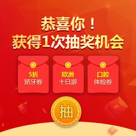 抽奖弹窗