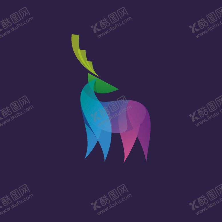 编号：20238206270947059133【酷图网】源文件下载-鹿头标志