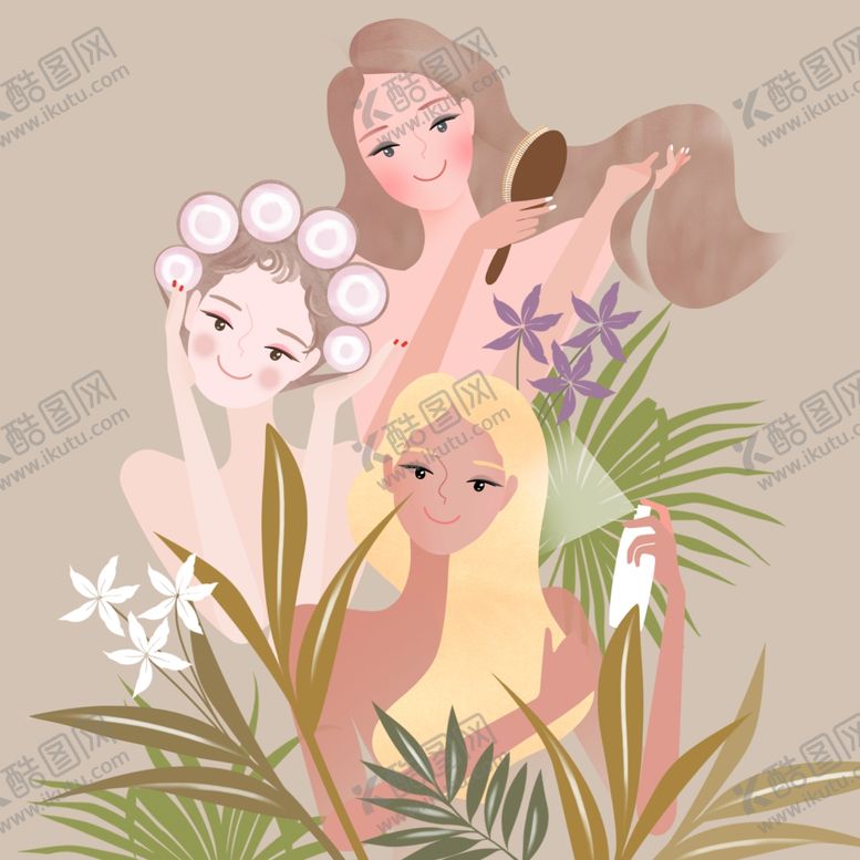 编号：33383410282238029358【酷图网】源文件下载-手绘少女