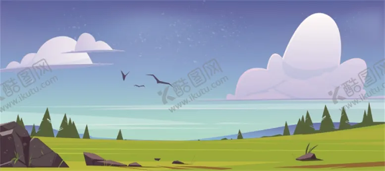 编号：58617209200113110951【酷图网】源文件下载-卡通森林背景