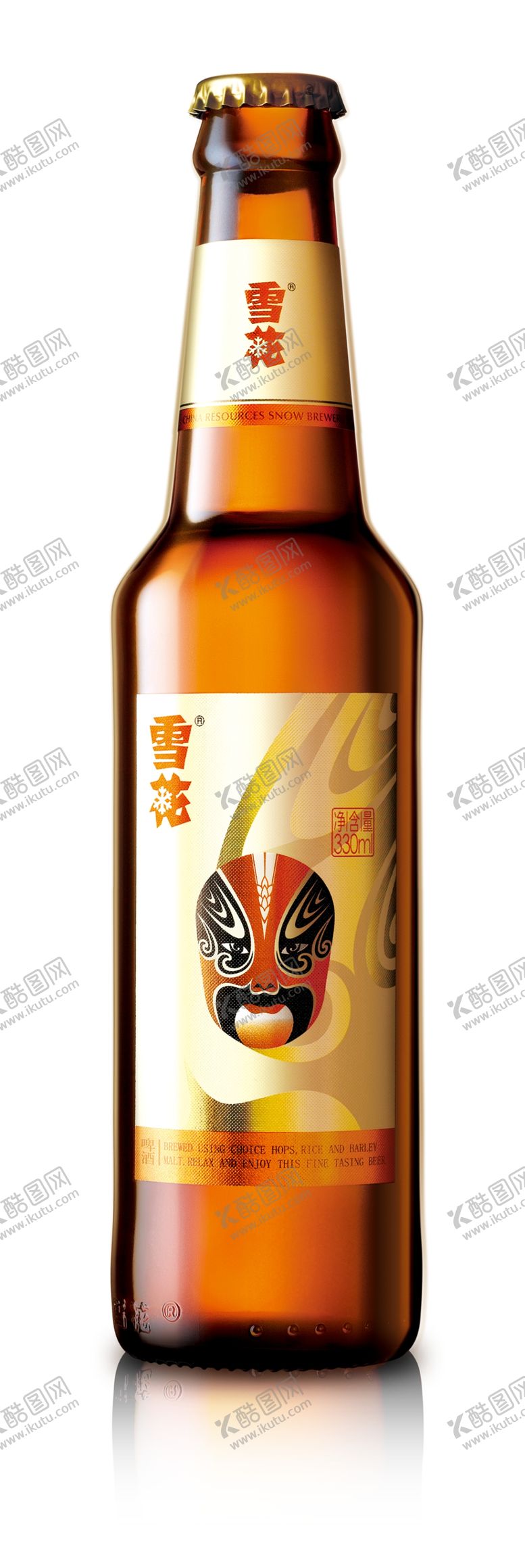 编号：56285909280520434484【酷图网】源文件下载-雪花脸谱啤酒