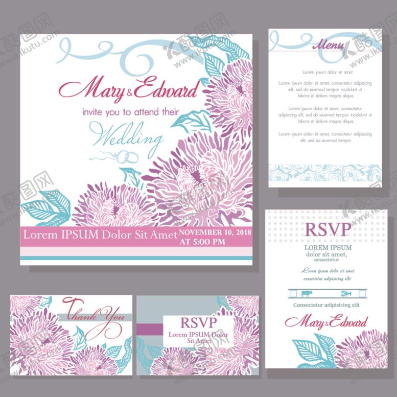 编号：18842509211656421278【酷图网】源文件下载-婚礼邀请卡