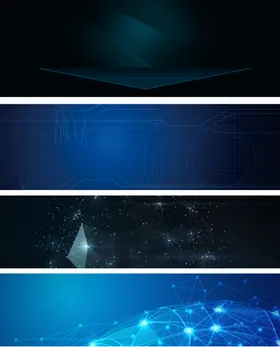 蓝色梦幻科技背景组图