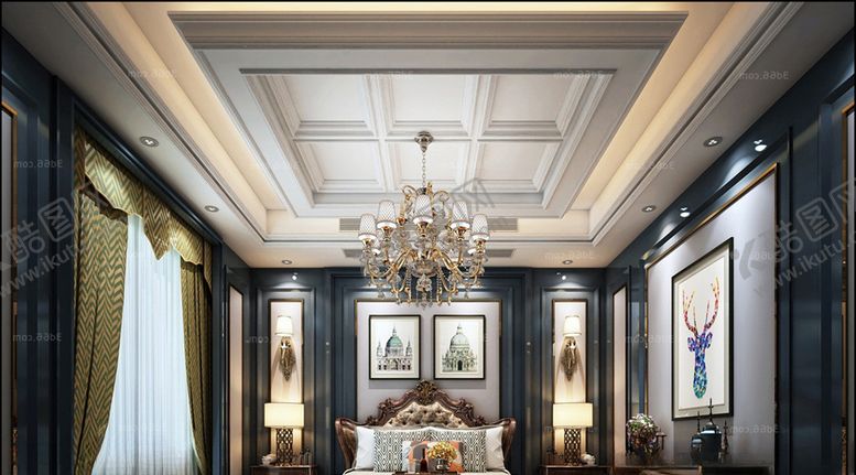 编号：50290910030210008833【酷图网】源文件下载-欧式卧室