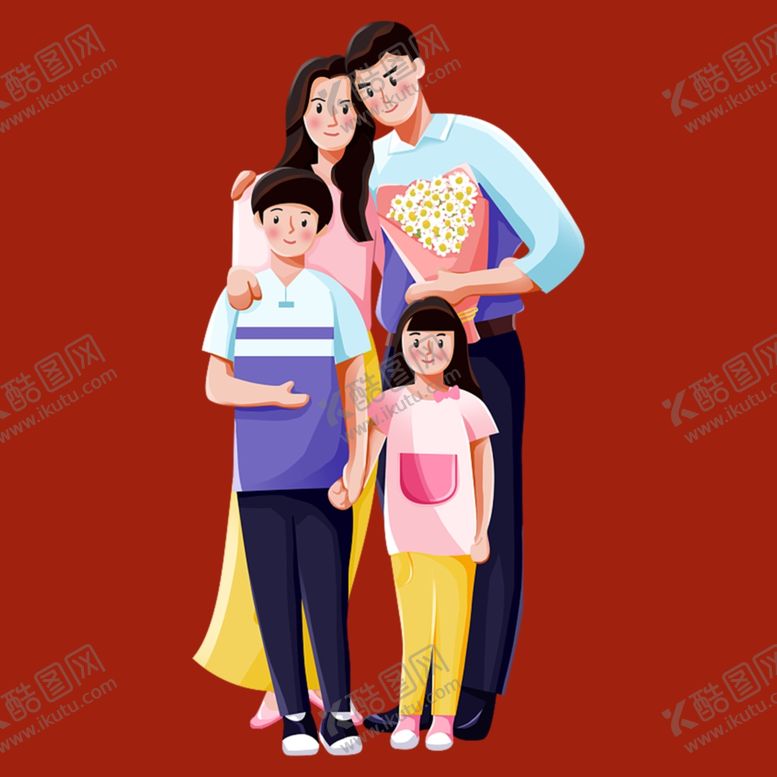编号：87400702191552178630【酷图网】源文件下载-幸福家庭人物