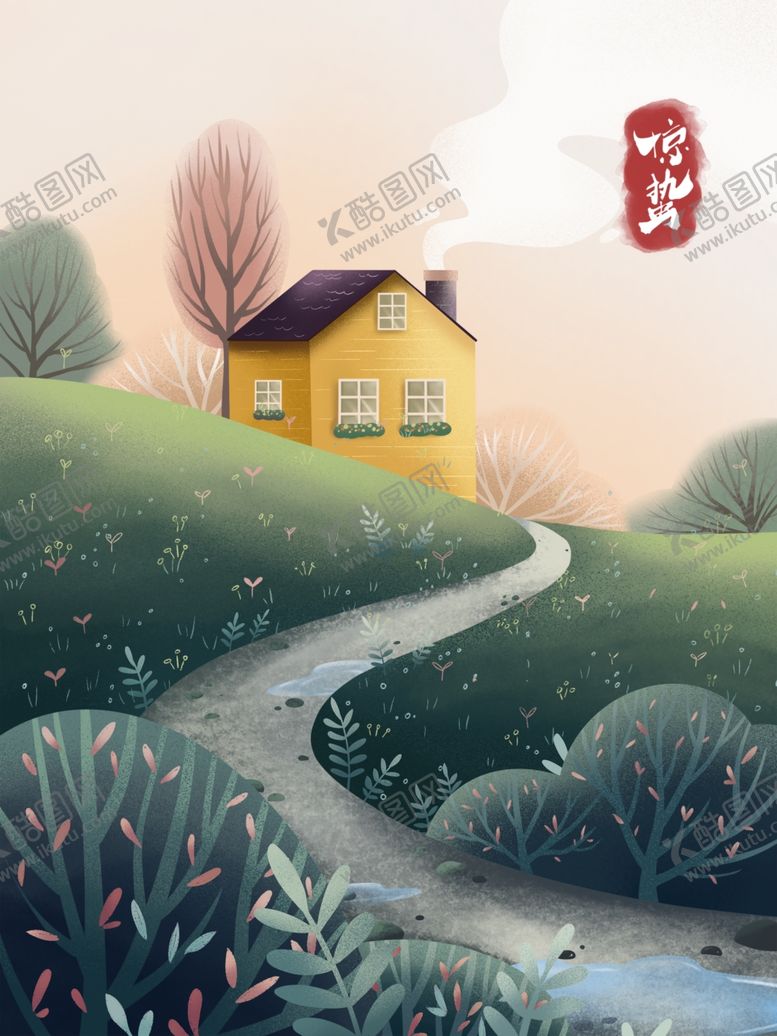 编号：31649701262104554981【酷图网】源文件下载-惊蛰插画