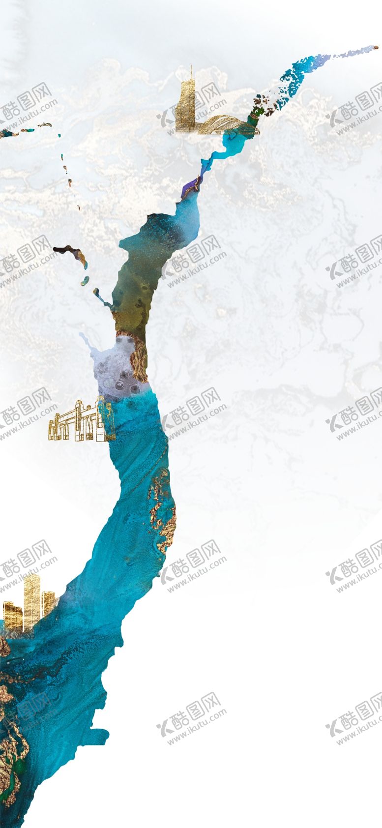 编号：88350005060254355390【酷图网】源文件下载-新中式墨山水情简约背景