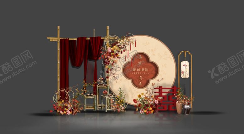 编号：70543302240754527887【酷图网】源文件下载-红色订婚效果图