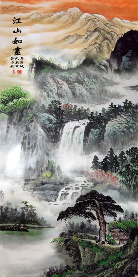江山如画玄关画