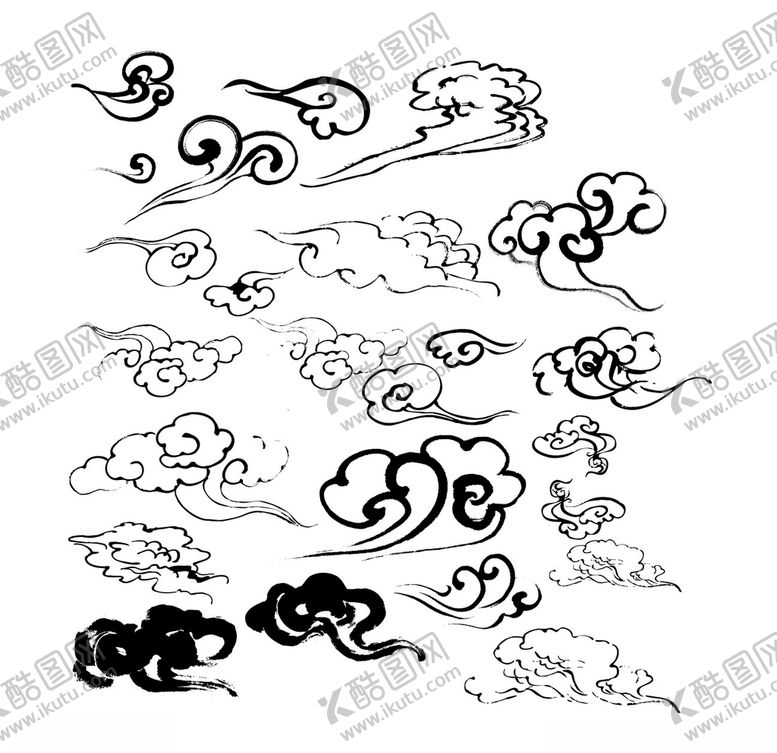 编号：23533610021629126538【酷图网】源文件下载-祥云矢量