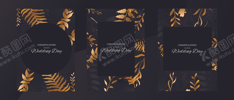 编号：70348410071742552194【酷图网】源文件下载-金色叶子背景