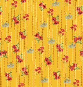 黄底小碎花