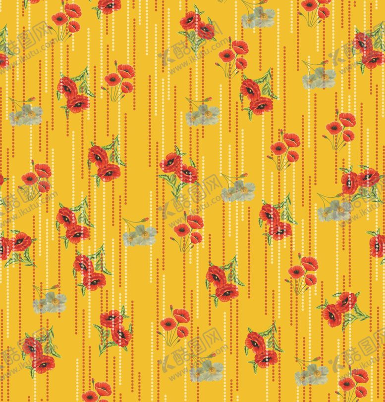 编号：59458410301140319645【酷图网】源文件下载-黄底小碎花