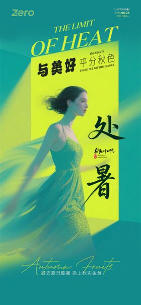 处暑医美节气海报