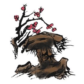 水墨梅花