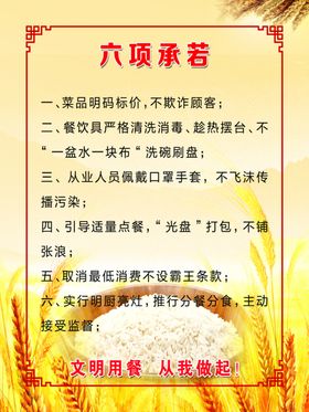 六项承若