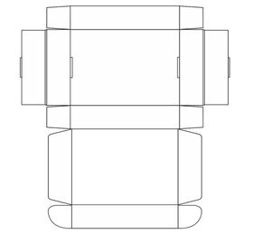 包装盒刀模图片 飞机盒盒型