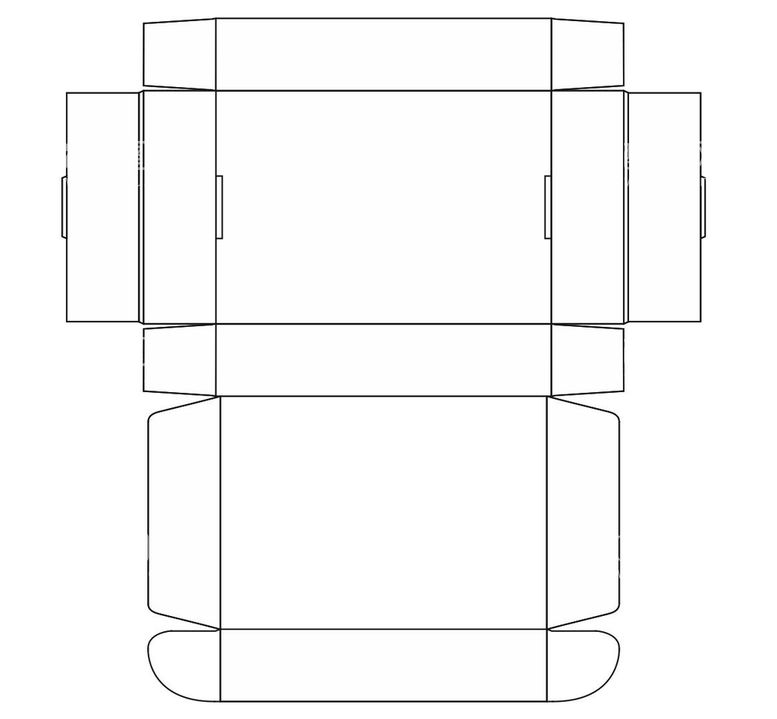 编号：98804312211055361418【酷图网】源文件下载-包装盒刀模图片 飞机盒盒型