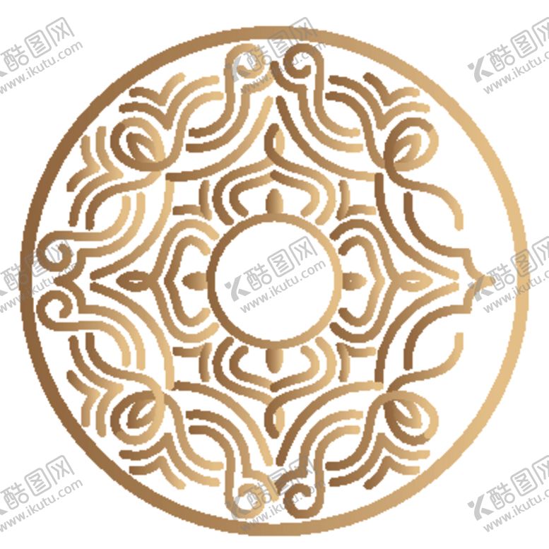 编号：53586409241450065395【酷图网】源文件下载-欧式金色花纹图案