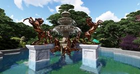 水池喷泉景观小品