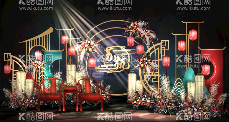 编号：98895411181138129776【酷图网】源文件下载-新中式婚礼 