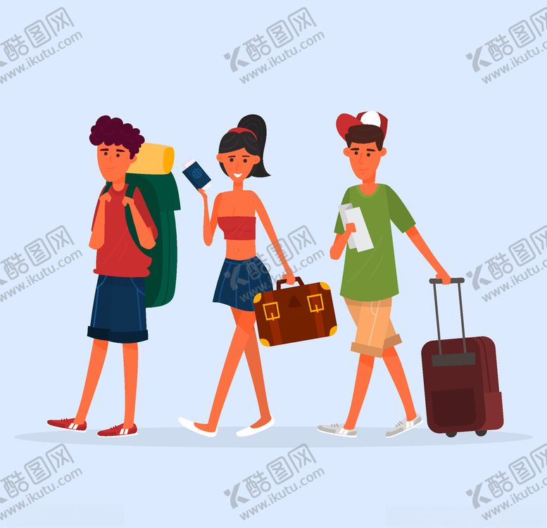 编号：25767305190844558227【酷图网】源文件下载-旅客游客