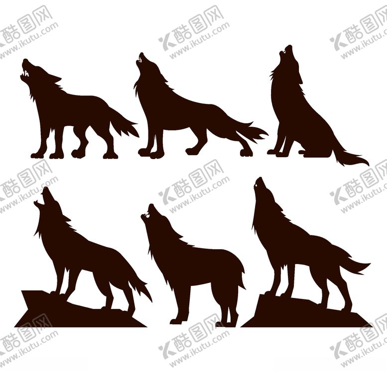 编号：35308309291227503761【酷图网】源文件下载-狼剪影