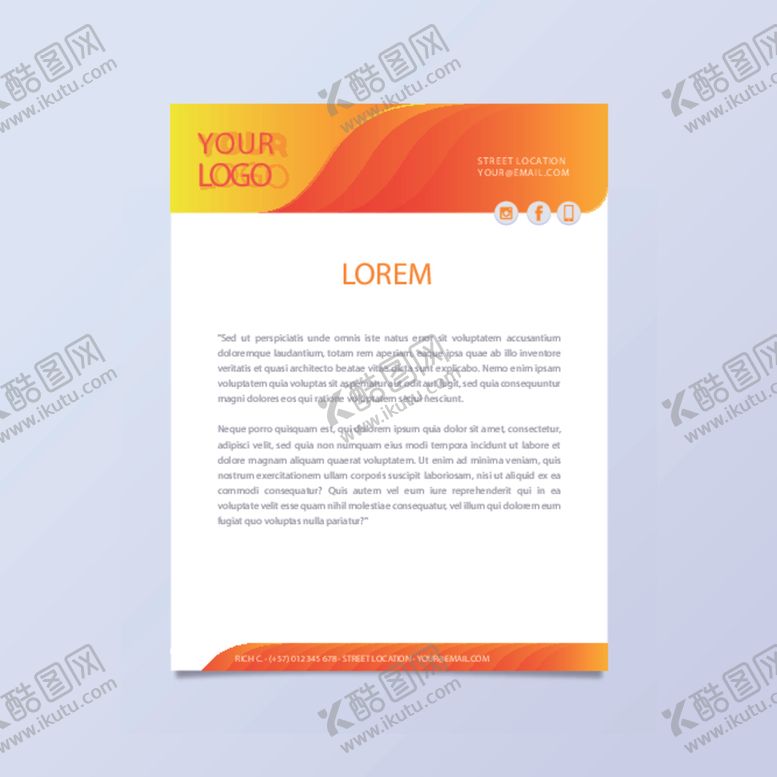 编号：14362604251853204024【酷图网】源文件下载-制度牌商务信纸宣传单