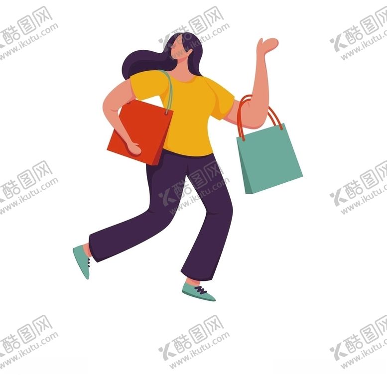 编号：28977305121927057639【酷图网】源文件下载-矢量购物人物