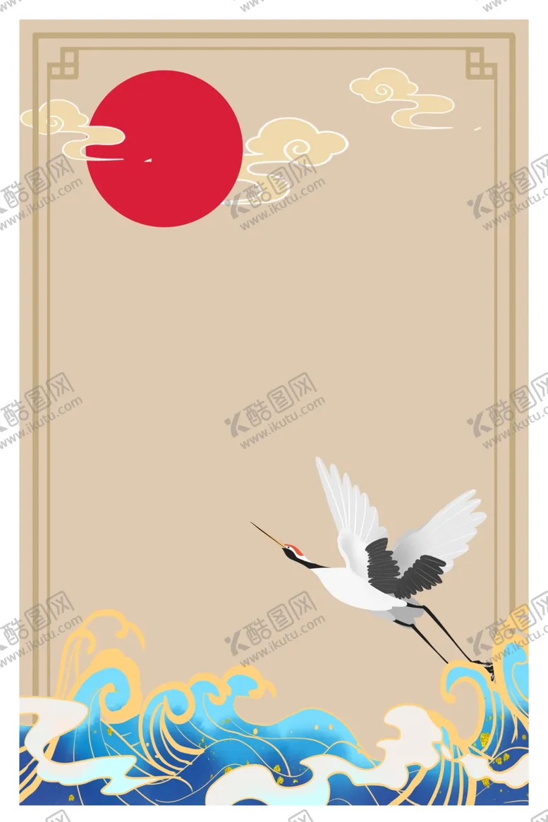 编号：49742612160827581858【酷图网】源文件下载-中式山水海报背景