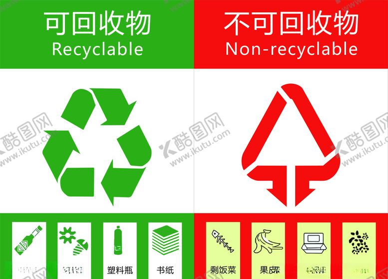 编号：65109307041355585031【酷图网】源文件下载-垃圾回收物可回收物