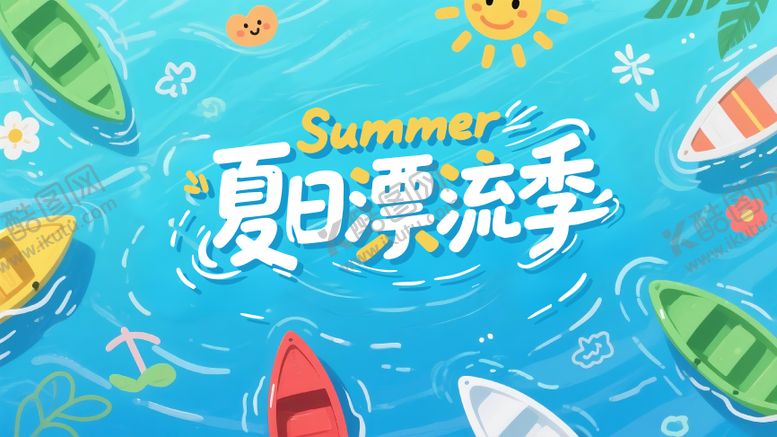 编号：27913007301316433483【酷图网】源文件下载-夏日漂流季海报