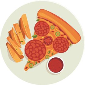 美食图片素材可爱快餐物