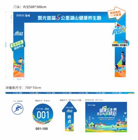 跑步门头及物料