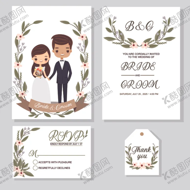 编号：74885309290736564062【酷图网】源文件下载-婚礼请柬