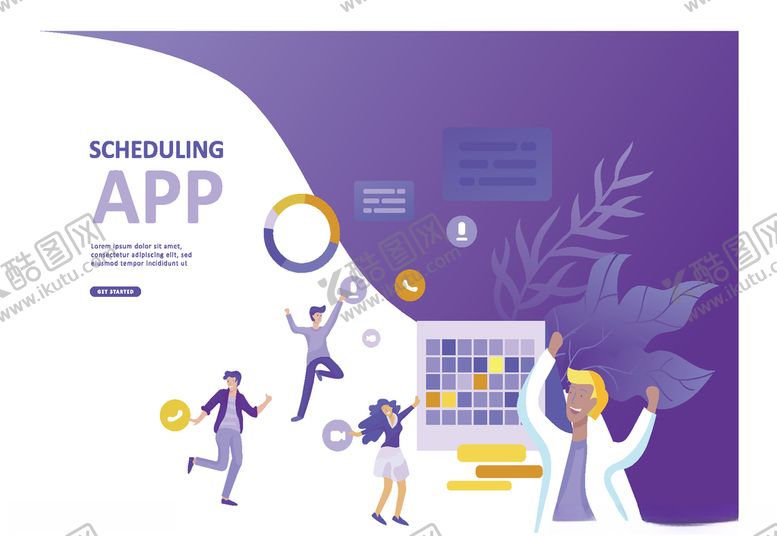 编号：10064010100940347113【酷图网】源文件下载-手绘商务插画