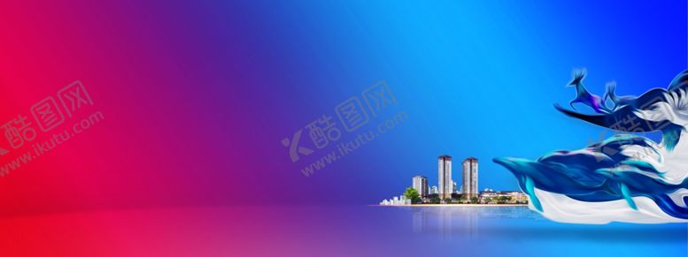 编号：43477909230749426352【酷图网】源文件下载-蓝色地产地产海报地产展板