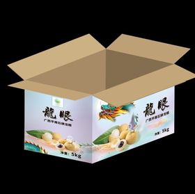 龙眼桂圆包装盒效果图