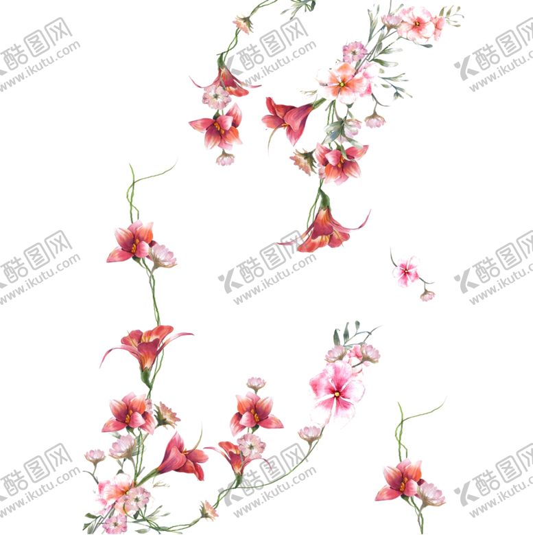编号：94782210152220417708【酷图网】源文件下载-淡雅手绘花