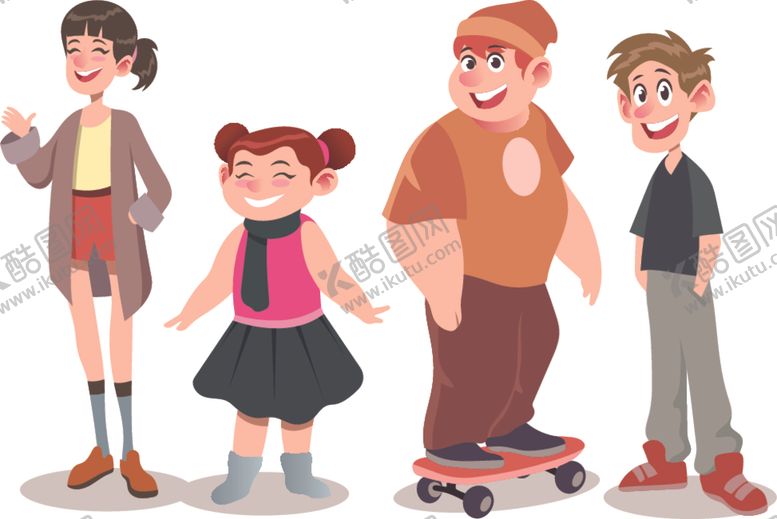 编号：24242209092134161826【酷图网】源文件下载-矢量人物景素材